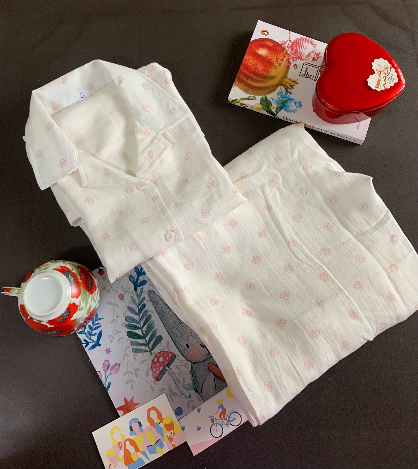 Baby Muslin Night Suit Set - Fresh Cream