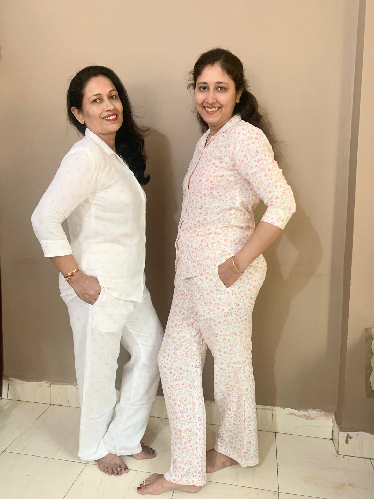 Baby Muslin Night Suit Set - Meadow